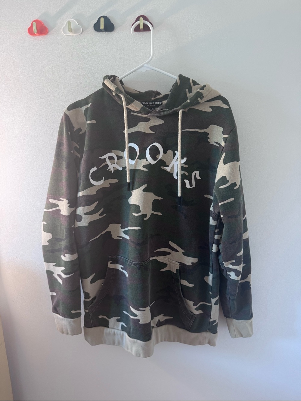 Crooks & Castles Green Camo Pullover Hoodie